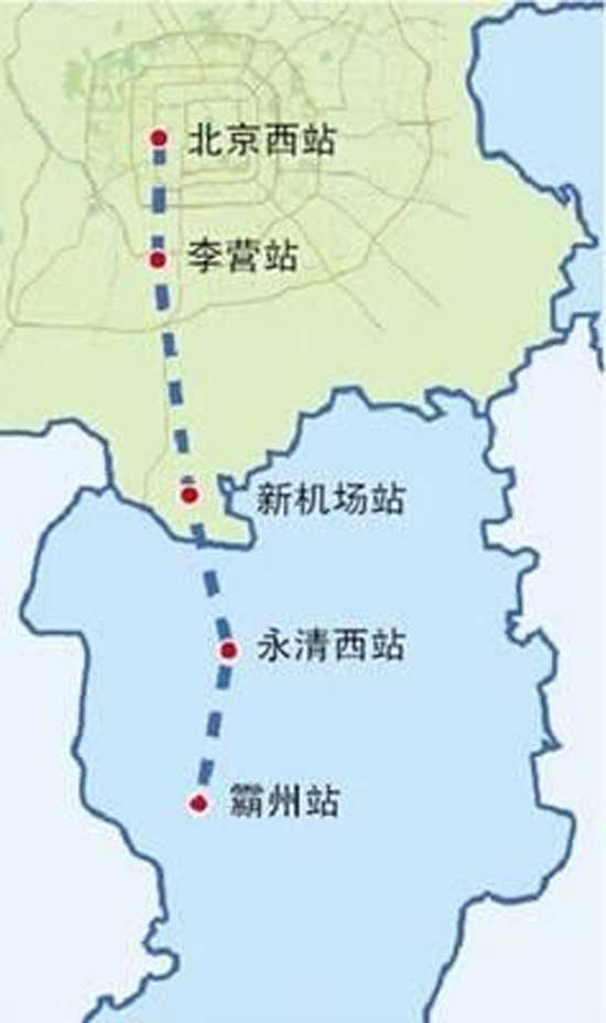 根据规划,京霸城际铁