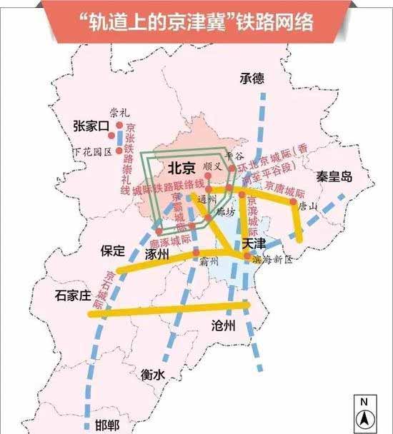 京津冀一体化,河北正在建设和规划中的铁路,高速,将使京津冀真正成为